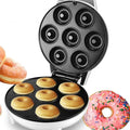 Mini Maquina de Donuts 7 Bocas Superficie Antiaderente Fácil de Usar e Lavar Confeitaria Doce