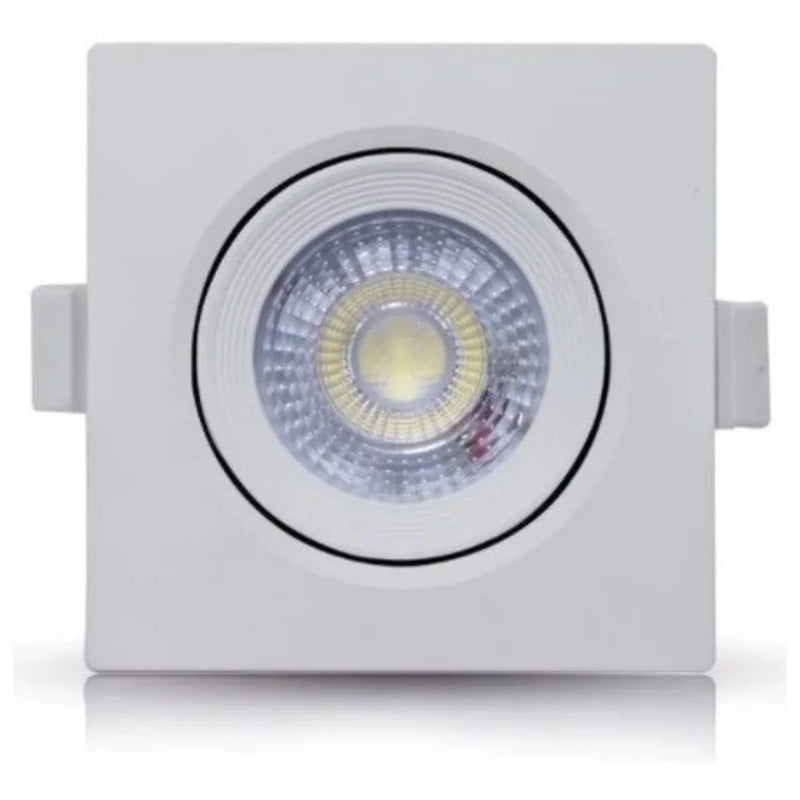 Kit LED 10 Peça , Quadrado Super Spot Light, 7W, 5W