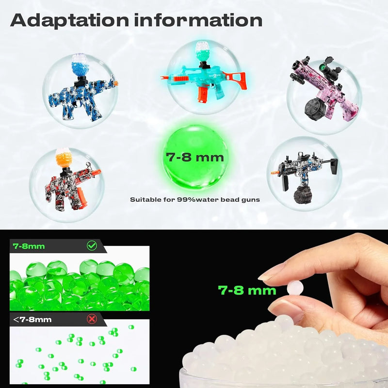 Munição de Esferas Luminosas para Gel Blaster