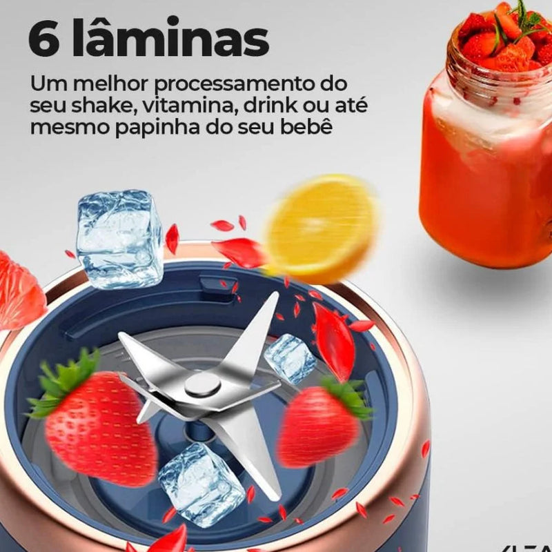 Mini Liquidificador Elétrico 6 Lâminas