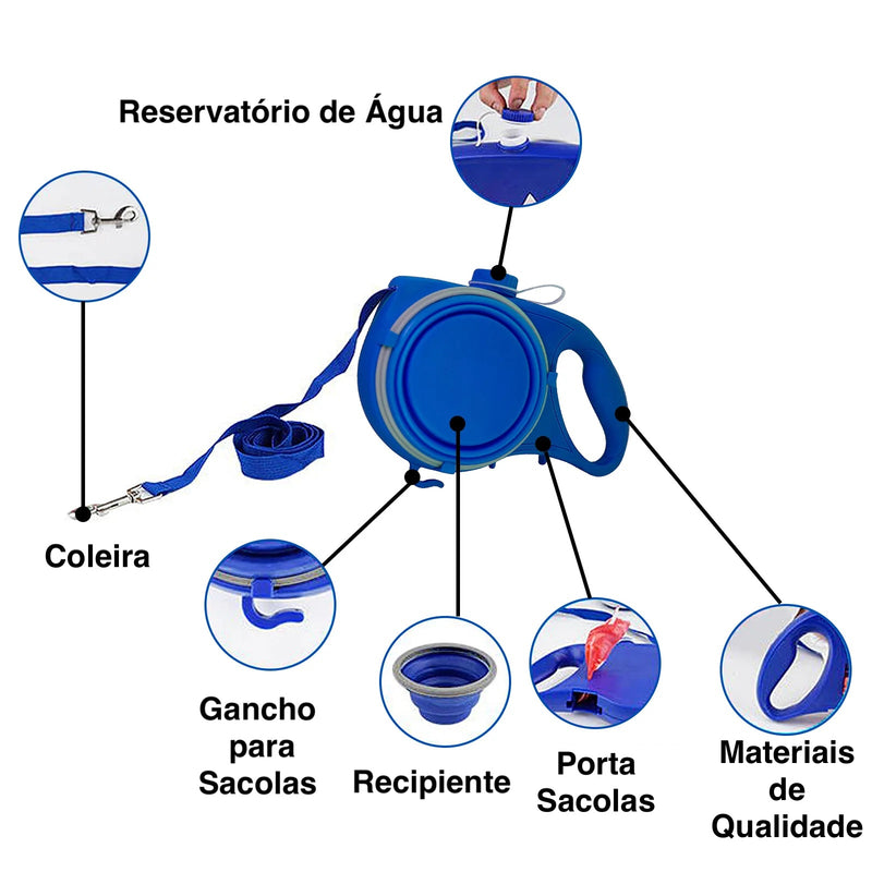 Coleira multifuncional 4 em 1!